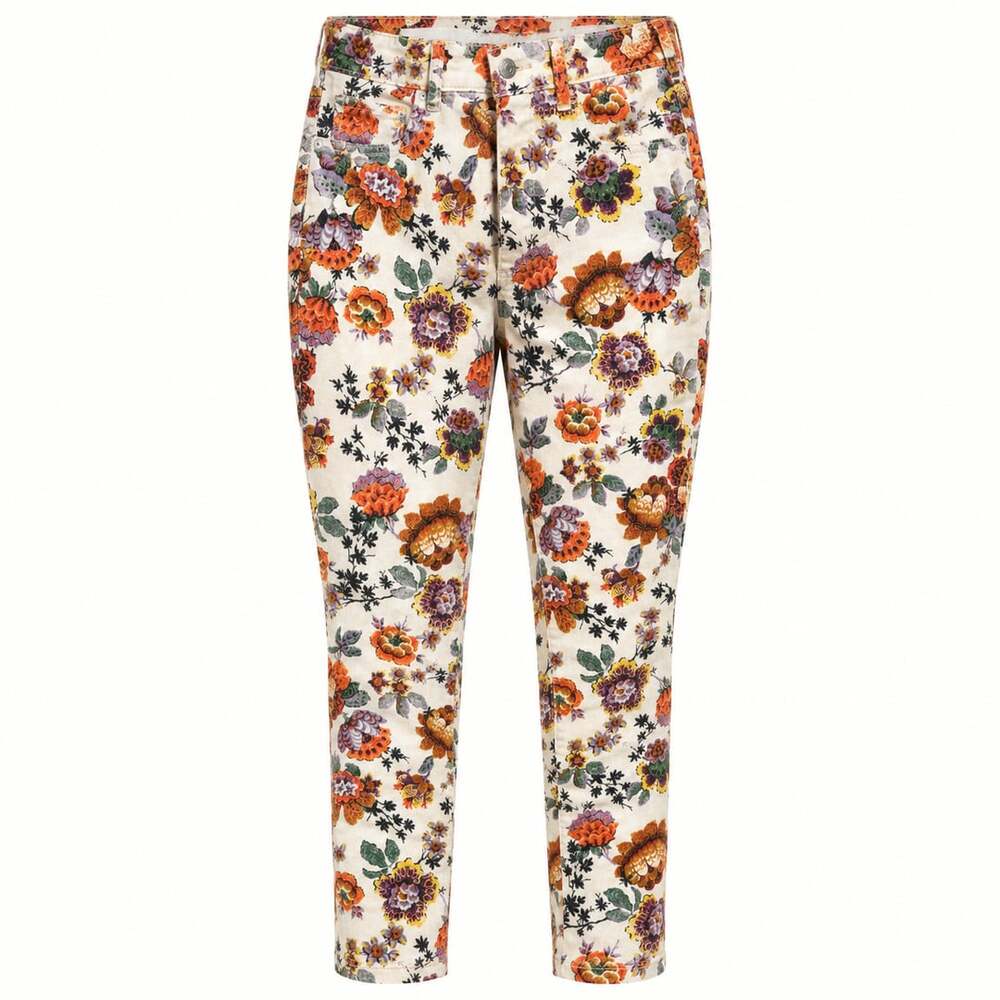 Anthropologie Pilcro High-Rise Cigarette Floral Print Jeans Size 28